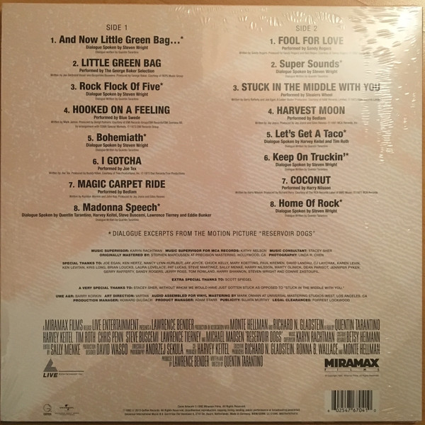 Reservoir Dogs (Original Motion Picture Soundtrack) - Imagen 2